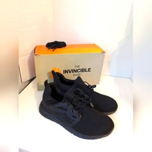 The Invincible Black Shoe Women's Size 10‎ Defender Pro 830 Steel Toe NIB